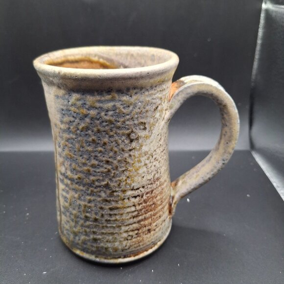 Handcrafted Rustic Ceramic Mug With Earthy Tones Textured Finish Artisan Pottery - Picture 1 of 6